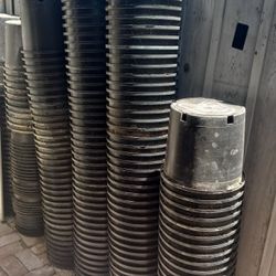 Plástic Buckets For Plants 3 Gall $2 Each No Deals Made In USA 