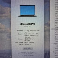 2017 macbook pro 