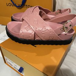 Louis Vuitton Red Sandals for Women for sale