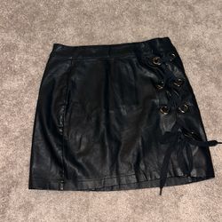 Leather skirt