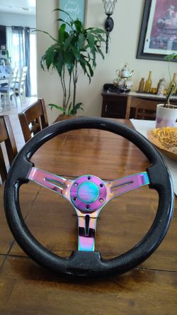 NRG viilante steering wheel w/ adapter$130 obo