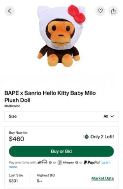 Bape Sanrio Hello Kitty Plush