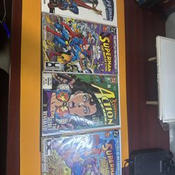 4 Vintage Superman Comics 
