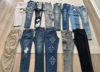 Men Jeans Size 34 Skinny And Regular