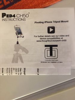 iPhone adapter to camera tripod
