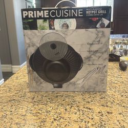 Prime Cuisine Hot Pot Grill Combo With Lid