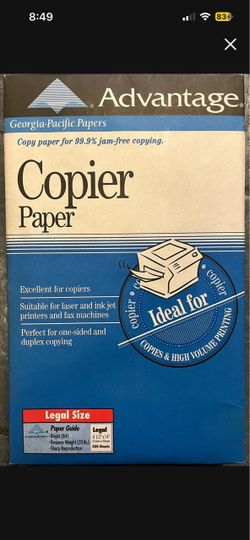 Georgia Pacific Copier Paper  - Legal Size