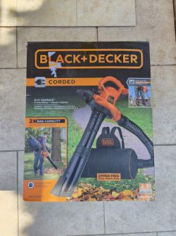 BLACK And DECKER corded Leaf Blower Vaccum Mulcher