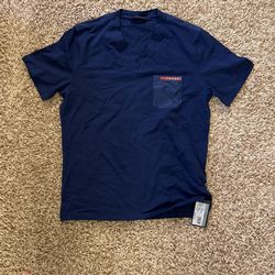 Prada Blue Tee V Neck Size M