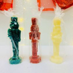 3 NEW NUTCRACKER CANDLES $10 “NO HOLDING “READ DESCRIPTION “