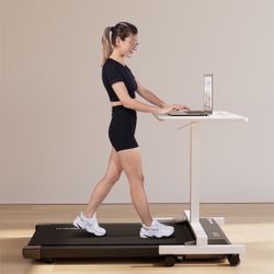 Desk Exercise Treadmill,Running Area 15.35*35.43,Portable Walking Treadmill with LED Display & Remote Control,265 Lbs