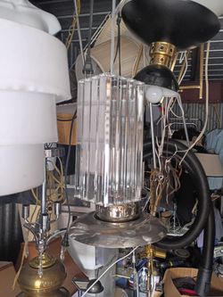 Rectangular shape crystal pendant lamp