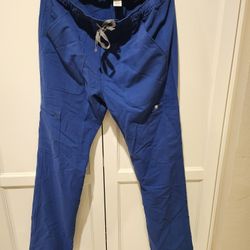 Figs Men's Cairo Cargo Scrub Pants - Royal Blue - Size Medium