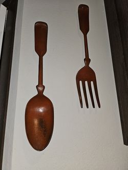 Fork and Spoon Metal Wall Decor 