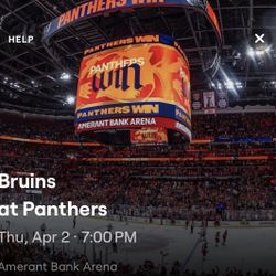 Bruins vs Panthers - Parking Pass