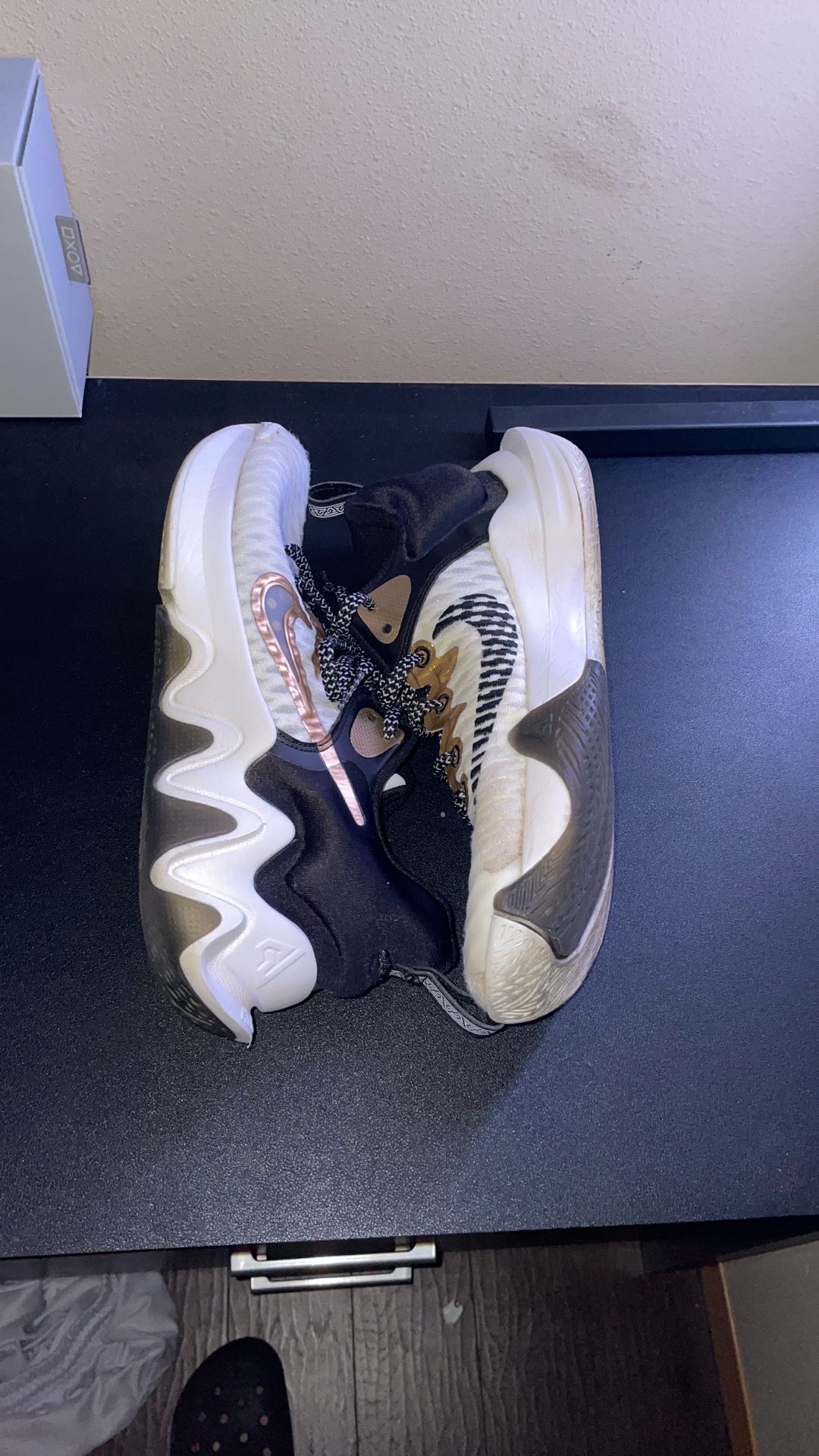 Nike Giannis Immortality 3 Black/Gold/White Basketball Shoes – OG Box – Used Condition