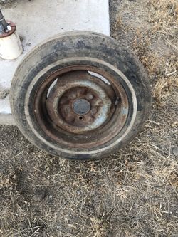 64 impala spare tire 14inch og 5-60 tire