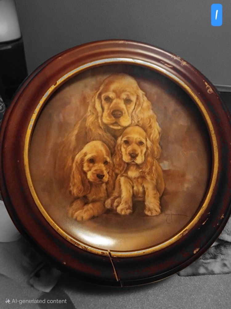 Vintage Painted Plates
