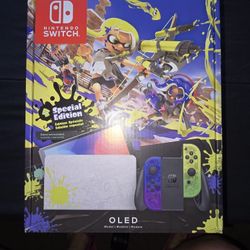 Nintendo  Switch Special Edition  Splatoon ,games And Control