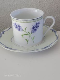 Laura Ashley Fine Porcelain Tea Cup and Saucer