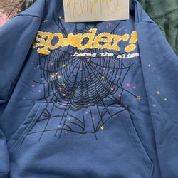 Spider Hoodie Tc Blue 