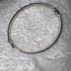 Vintage Solid Sterling Bracelet w/Double Safety Lock Marked 925 JCM