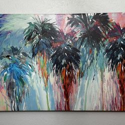 Like New Large Canvas Art  (27”x55”)