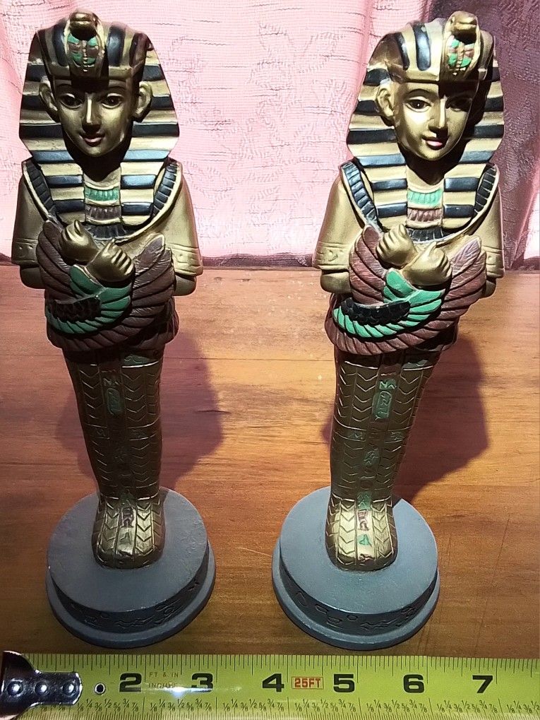Estate Sale Figures And Statues Of Egypt Pharoh Nefertiti Heka God Magic Greek Naxos Sphynx Sarcophagus