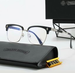 Chrome heart glasses