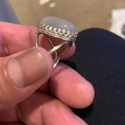 Silver With Real Stone