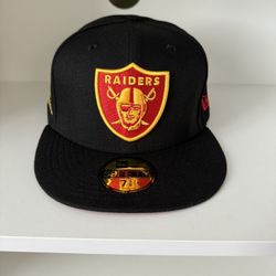 Las Vegas Raiders New Era 1993 Pro Bowl Cobra Kai 59FIFTY Fitted Hat - Black - Size: 7 5/8