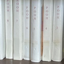 The Firs Ten  Made Of WINNEY  THE   POOH BEFORE THEY MADE COLOR THESE ARE PLIAN COVERS