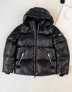 Mackage Black Down Puffer Jacket with Hood