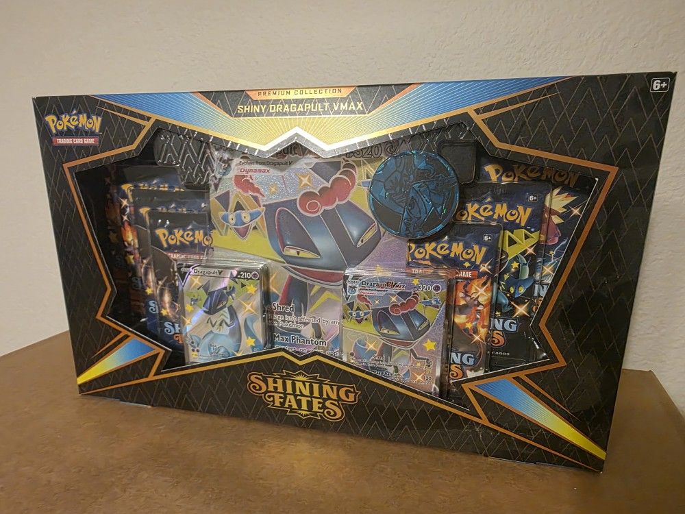 Pokemon Cards Shiny Dragapult Vmax Premium Collection Box Shining Fates
