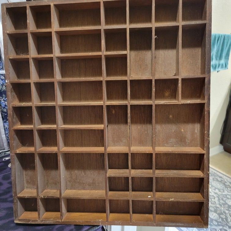 Printers Box Shadow Box
