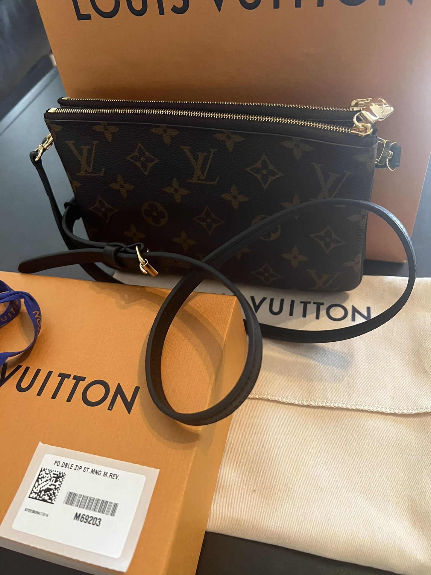 Louis Vuitton, Bags, Authentic Louis Vuitton Double Zip Crossbody