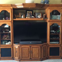 Large Entertainment Center Media Stand