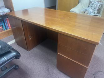 Solid Cherry Wood Desk with a lovely honey finish