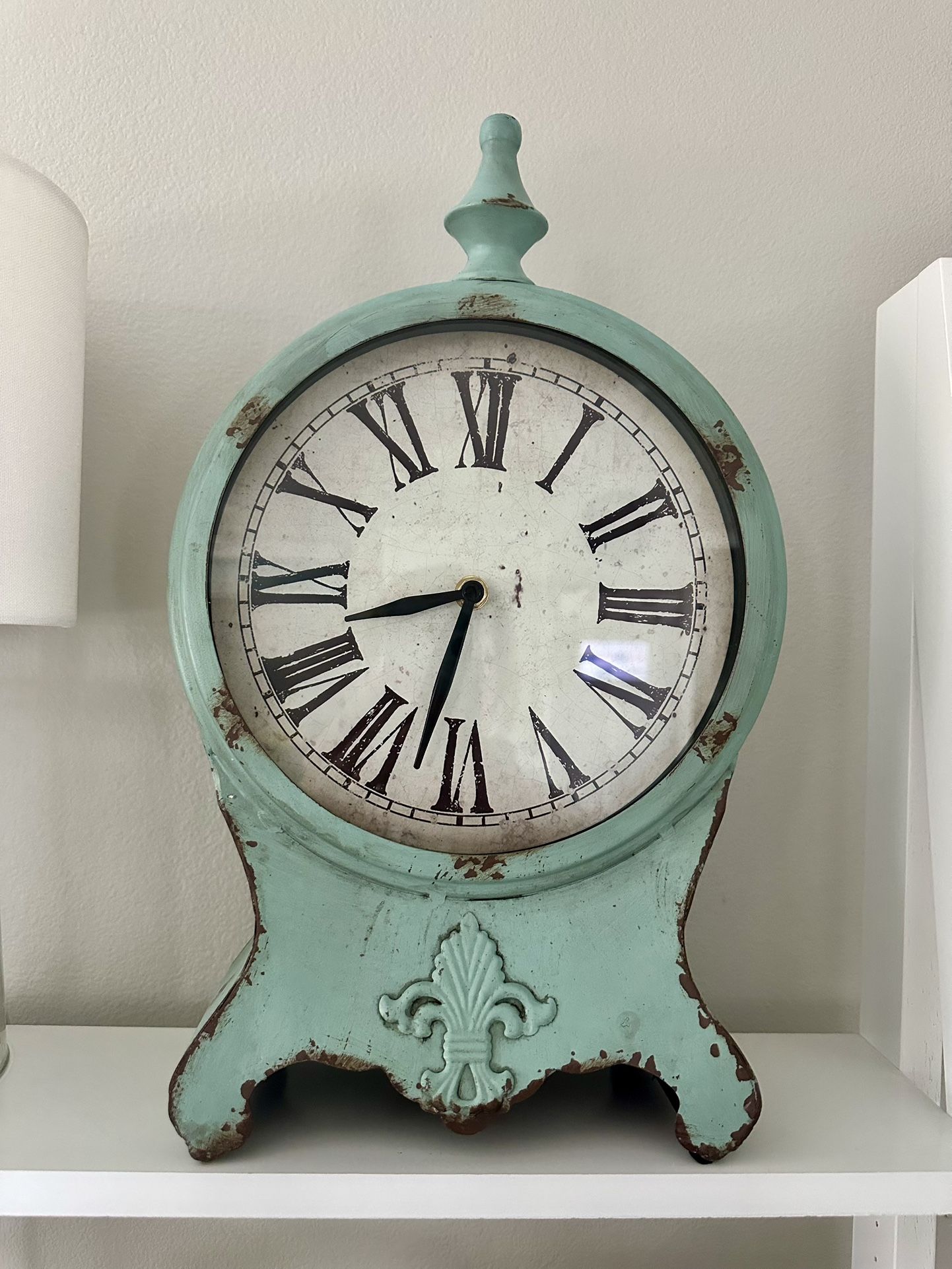 Blue Tabletop Decorative Clock