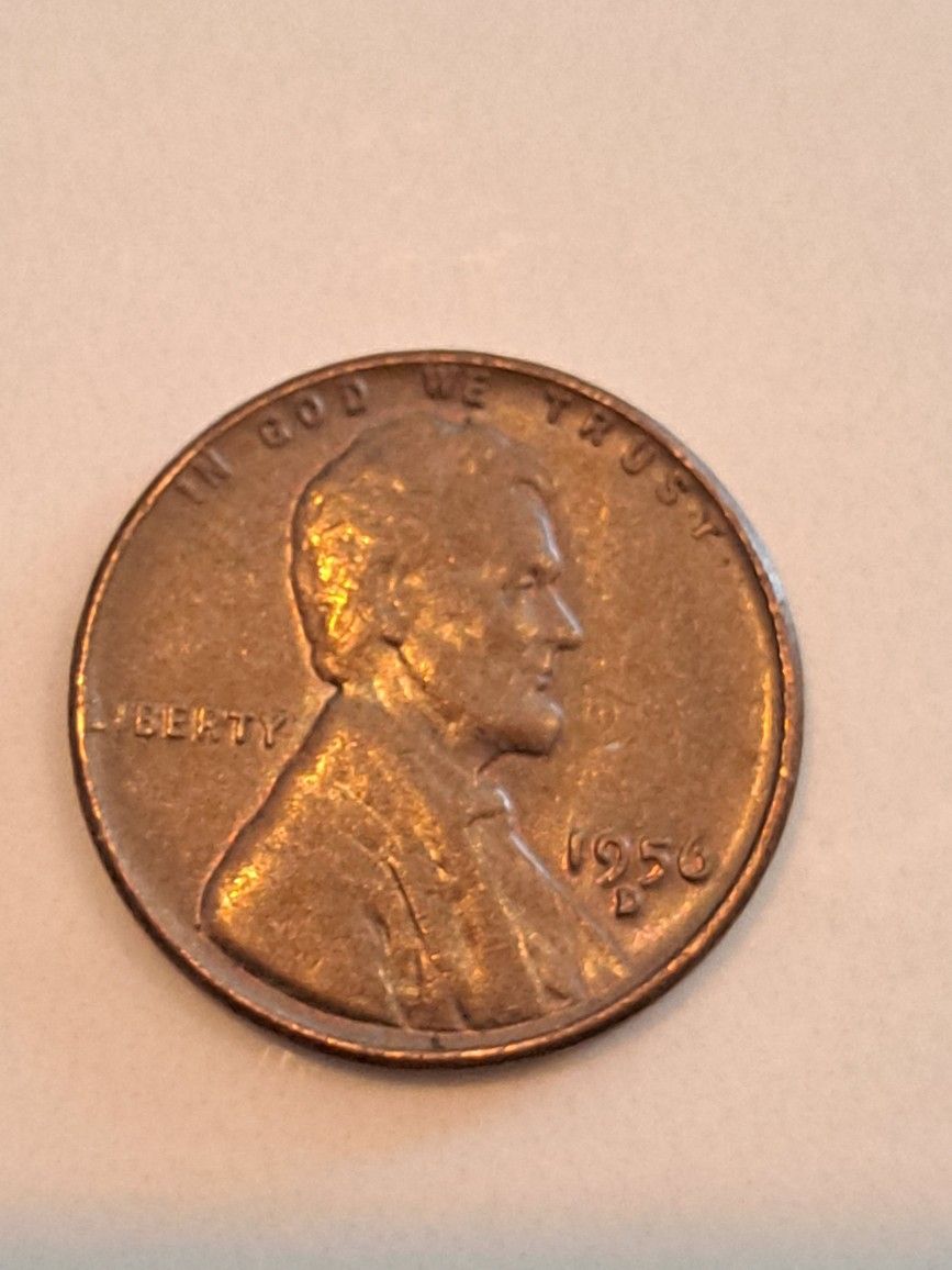 1956 D Brn / Redish Look LINCOLN PENNY ERRORS