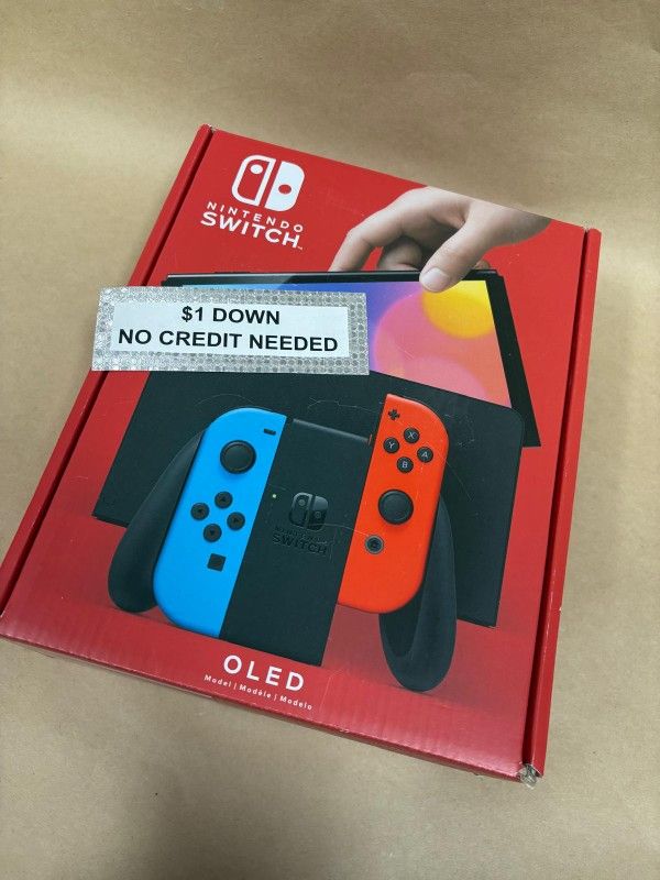 Nintendo Switch Oled Game Console Brand New - Pay $1 today and pay the rest later 