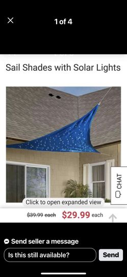 New Ltd Decorative Solar Lighted Sail Shade