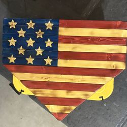 USA Flag Home Plate