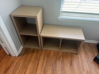 Beige Square Shelves