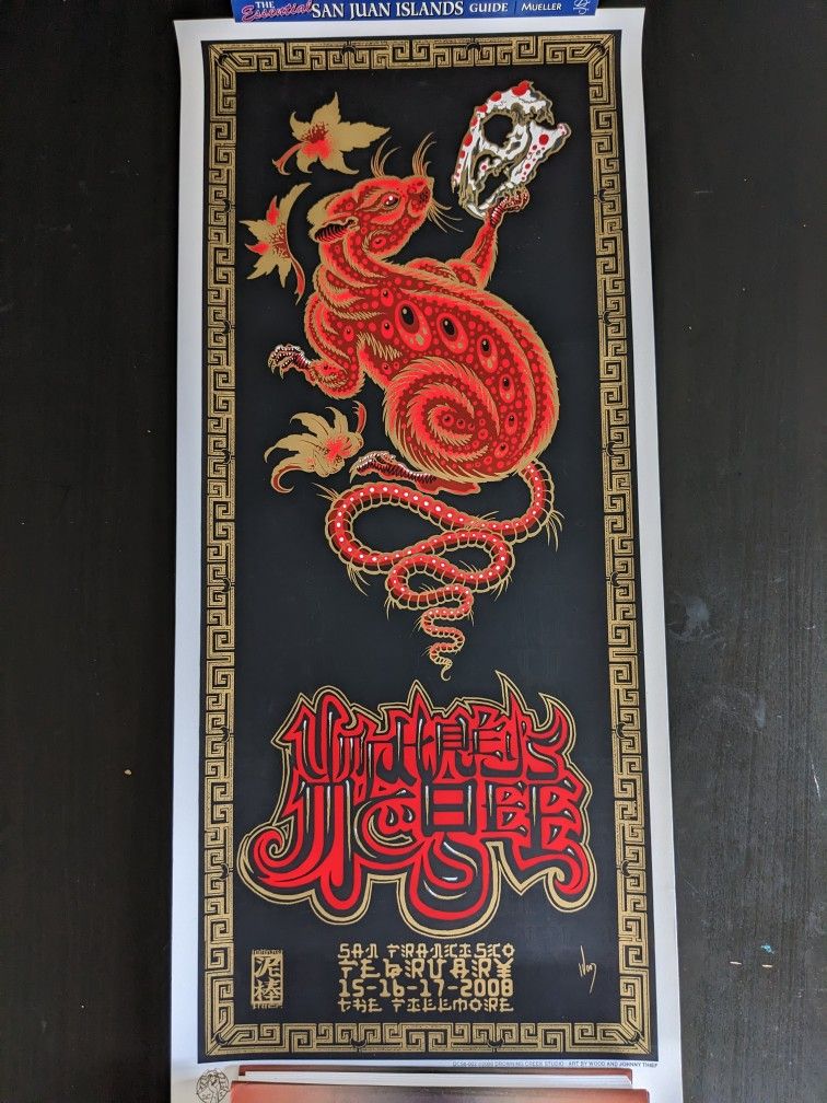 UMPHREY'S MCGEE Fillmore SF 2008 Concert Poster, Silkscreen, Original, 179/475
11 x 25 inches