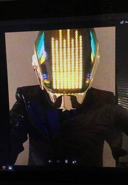 Daft Punk helmet, gloves, mask, discovery era