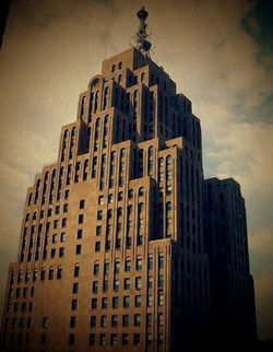 VINTAGE DOWNTOWN DETROIT PENOBSCOT BUILDING PICTURE