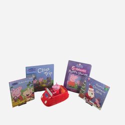 Peppa Pig Books and Toy Car Bundle