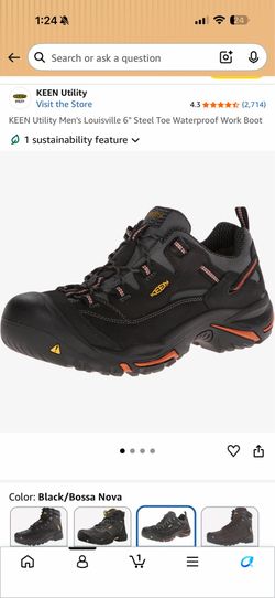 KEEN Utility Men's Louisville 6" Steel Toe Waterproof Work Boot