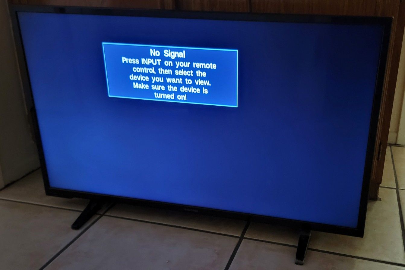 Insignia 39" TV (Non-smart - Needs a Roku Or Firestick)